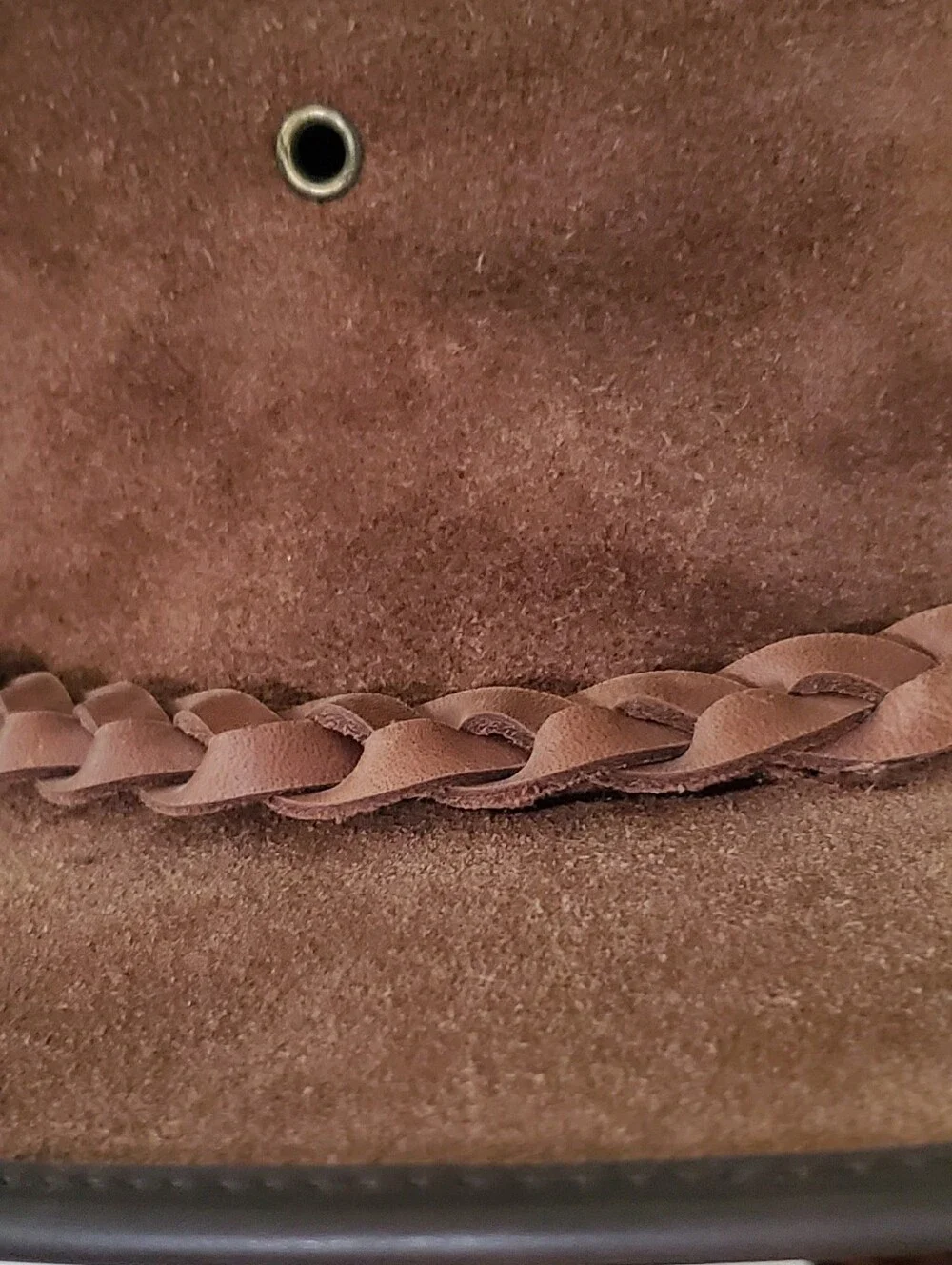 Cov-ver Brown Leather Hat. Small.